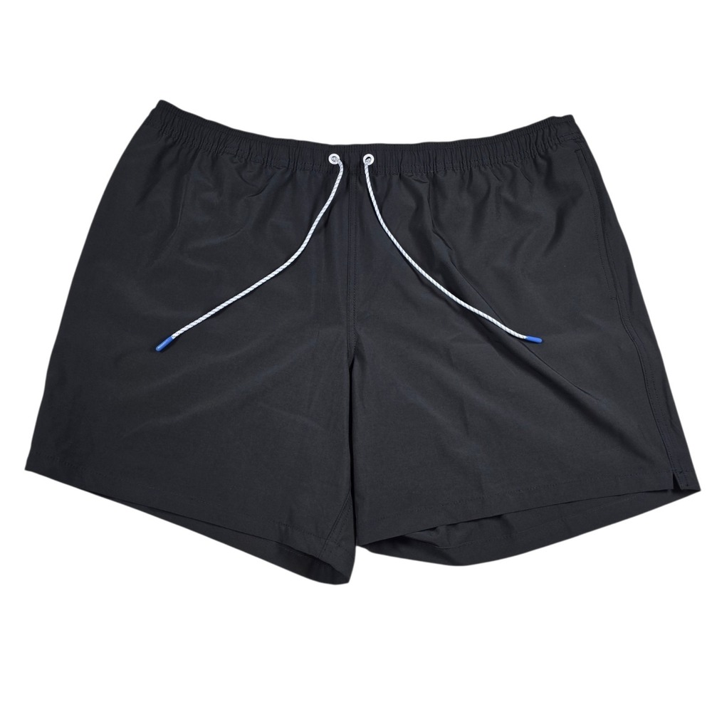 Bonobos Men's Black Quick Dry UPF50+ Mesh Lined 7" Inseam Swim Shorts, Size XXL